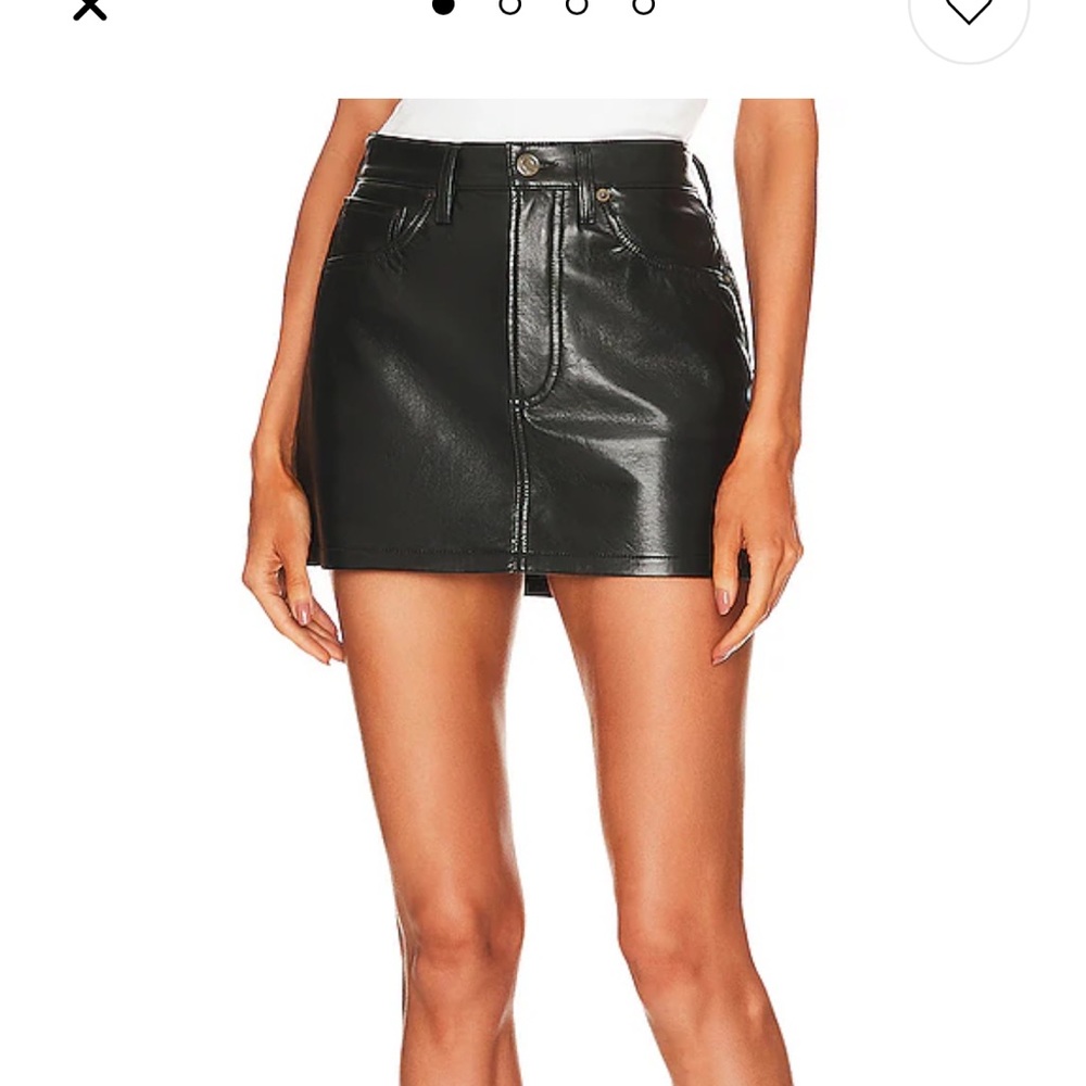 AGOLDE Recycled Liv leather mini skirt- SOLD OUT never worn
